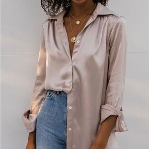 Silky button up